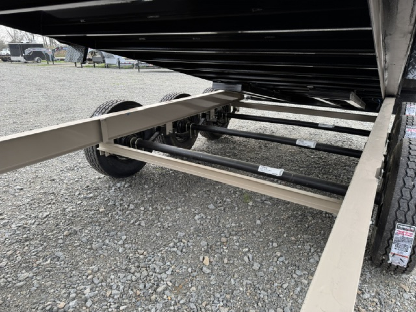 New 2026 RawMaxx 83X16 LPX TRIPLE AXLE Dump Trailer W/ 44'' SIDES,HYDRAILIC JACKS, 14 PLY TIRES, RAMPS, TARP, SPREAD GATE