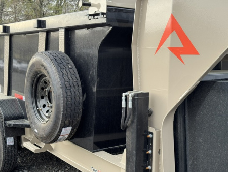 New 2026 RawMaxx 83X16 LPX TRIPLE AXLE Dump Trailer W/ 44'' SIDES,HYDRAILIC JACKS, 14 PLY TIRES, RAMPS, TARP, SPREAD GATE