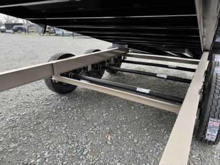 New 2026 RawMaxx 83X16 LPX TRIPLE AXLE Dump Trailer W/ 44'' SIDES,HYDRAILIC JACKS, 14 PLY TIRES, RAMPS, TARP, SPREAD GATE