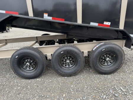 New 2026 RawMaxx 83X16 LPX TRIPLE AXLE Dump Trailer W/ 44'' SIDES,HYDRAILIC JACKS, 14 PLY TIRES, RAMPS, TARP, SPREAD GATE