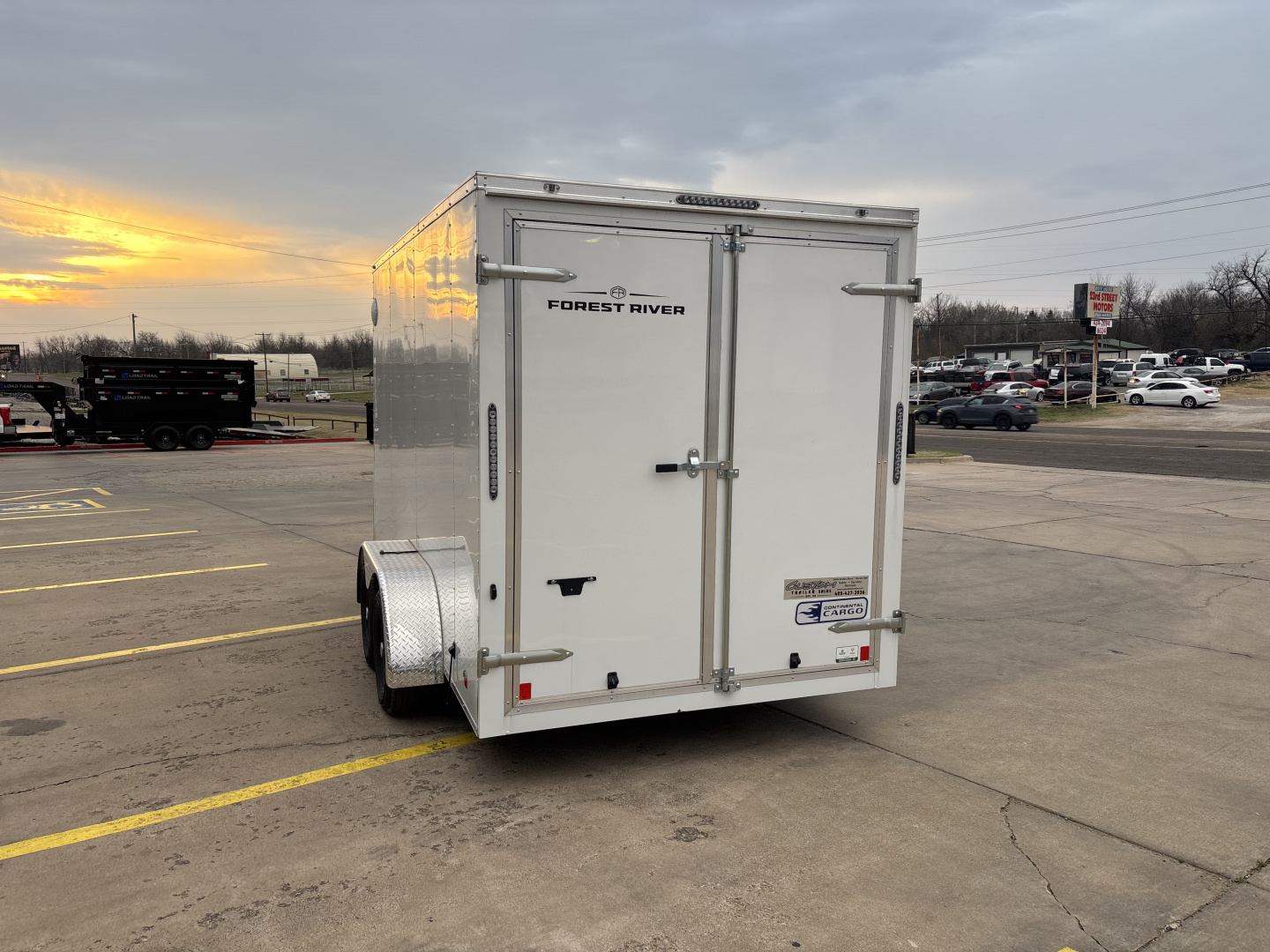 New #055364 2026 FOREST RIVER TA2 7 X 14 TANDEM AXLE 7K ENCLOSED W/ REAR DOUBLE DOORS