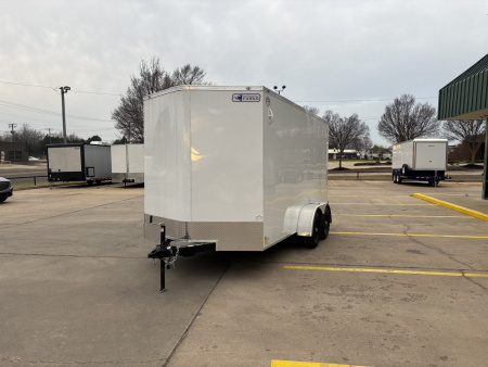 New #055364 2026 FOREST RIVER TA2 7 X 14 TANDEM AXLE 7K ENCLOSED W/ REAR DOUBLE DOORS