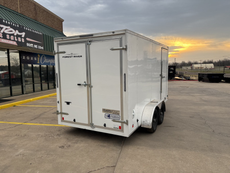 New #055364 2026 FOREST RIVER TA2 7 X 14 TANDEM AXLE 7K ENCLOSED W/ REAR DOUBLE DOORS