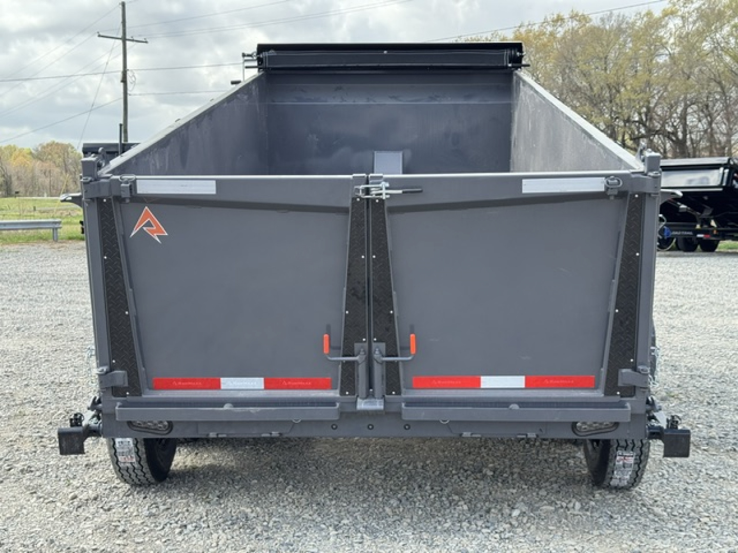 New 2026 RawMaxx 83X16 LPX TRIPLE AXLE Dump Trailer W/ 36'' SIDES,HYDRAILIC JACKS, 14 PLY TIRES, RAMPS, TARP, SPREAD GATE