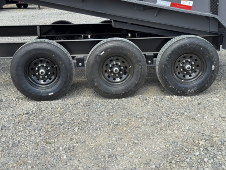 New 2026 RawMaxx 83X16 LPX TRIPLE AXLE Dump Trailer W/ 36'' SIDES,HYDRAILIC JACKS, 14 PLY TIRES, RAMPS, TARP, SPREAD GATE