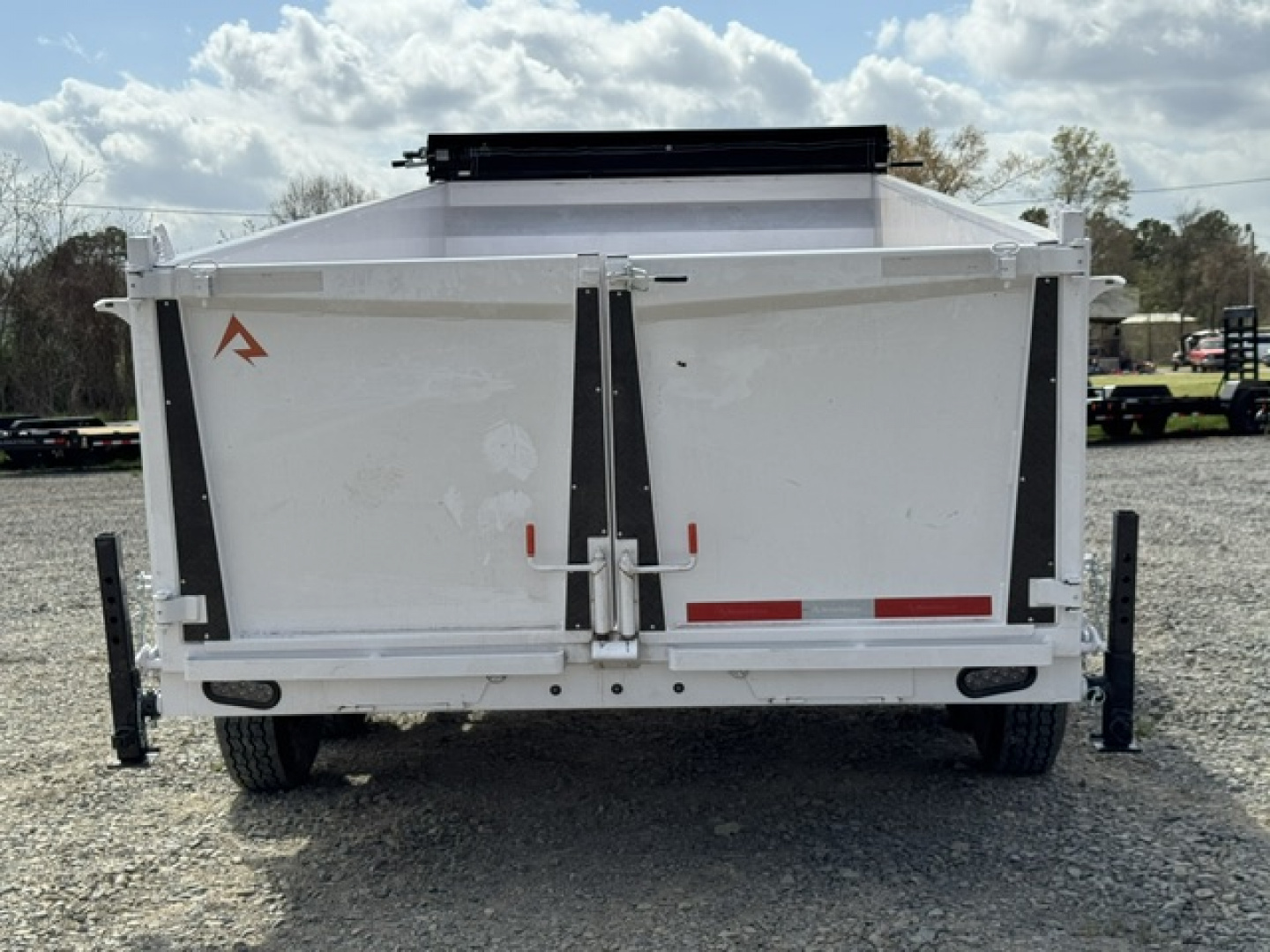 New 2026 RawMaxx 83X16 LPX 8K AXLES Dump Trailer W/ 36'' SIDES, HYDRAULIC JACKS, TARP, RAMPS, SPREAD GATE, 14PLY TIRES