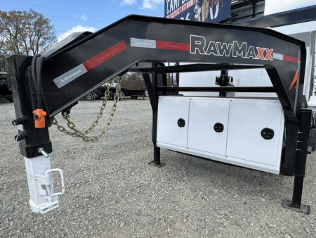 New 2026 RawMaxx 83X16 LPX 8K AXLES Dump Trailer W/ 36'' SIDES, HYDRAULIC JACKS, TARP, RAMPS, SPREAD GATE, 14PLY TIRES