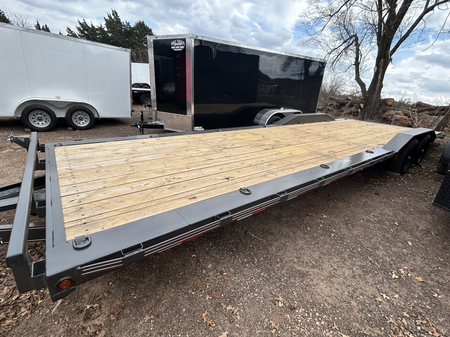 New 2026 Coffee Creek MFG 102x28 Tandem Axles (5200lbs) Car Hauler