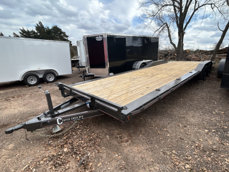 New 2026 Coffee Creek MFG 102x28 Tandem Axles (5200lbs) Car Hauler