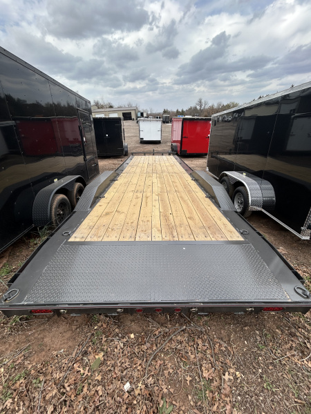 New 2026 Coffee Creek MFG 102x28 Tandem Axles (5200lbs) Car Hauler