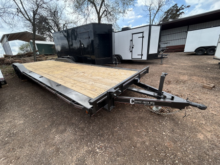 New 2026 Coffee Creek MFG 102x28 Tandem Axles (5200lbs) Car Hauler