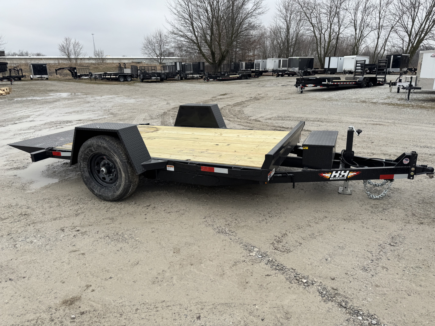 New 2026 H&H Trailers 78X12 Tilt Trailer 7K GVWR