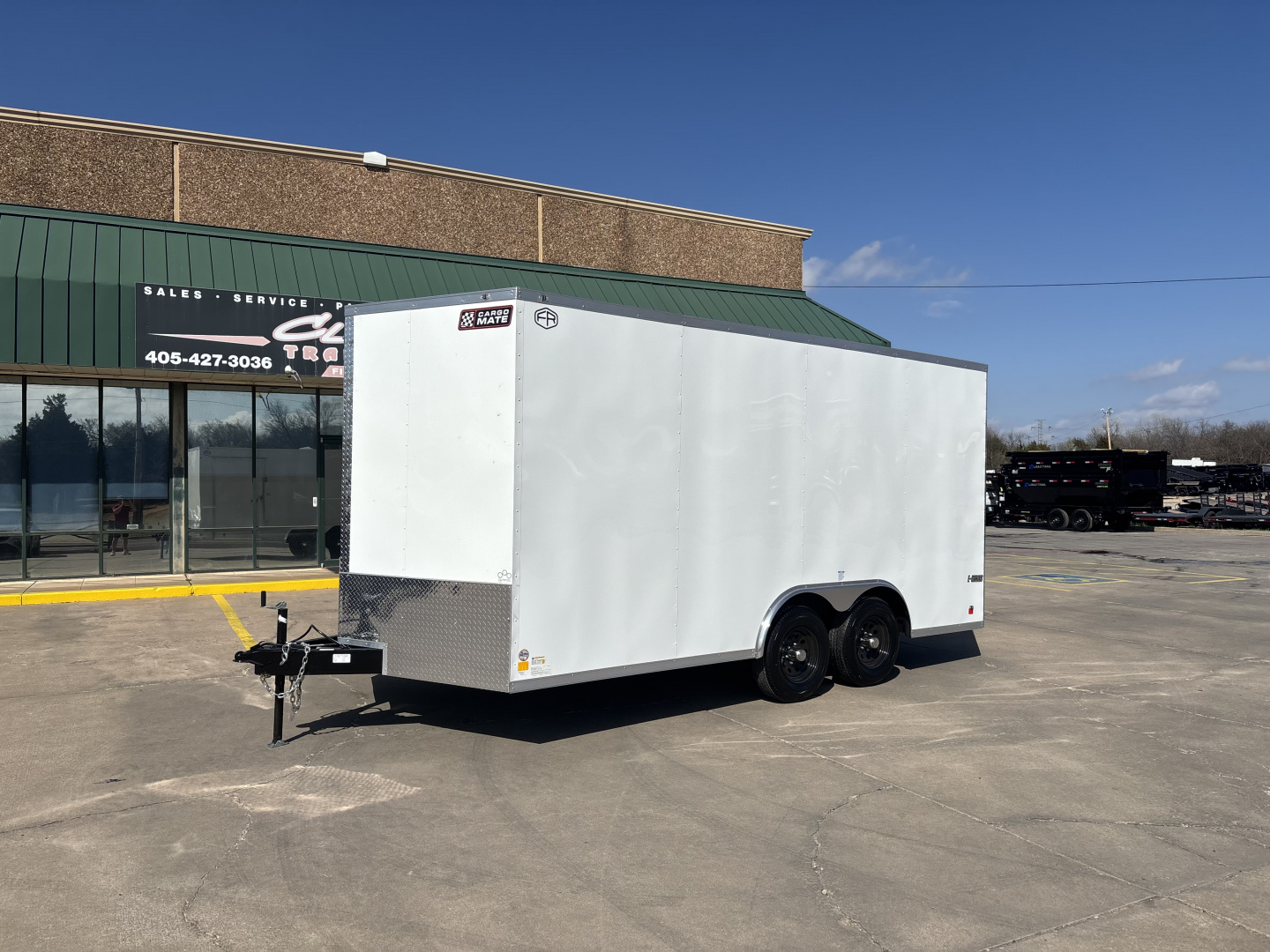 New #097594 2026 FOREST RIVER TA3 8.5 X 16 TANDEM AXLE 10K ENCLOSED W/ REAR RAMP DOOR