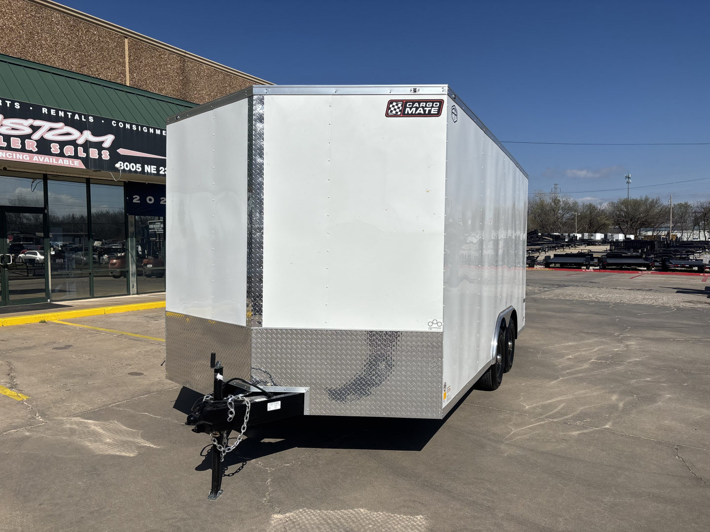 New #097594 2026 FOREST RIVER TA3 8.5 X 16 TANDEM AXLE 10K ENCLOSED W/ REAR RAMP DOOR