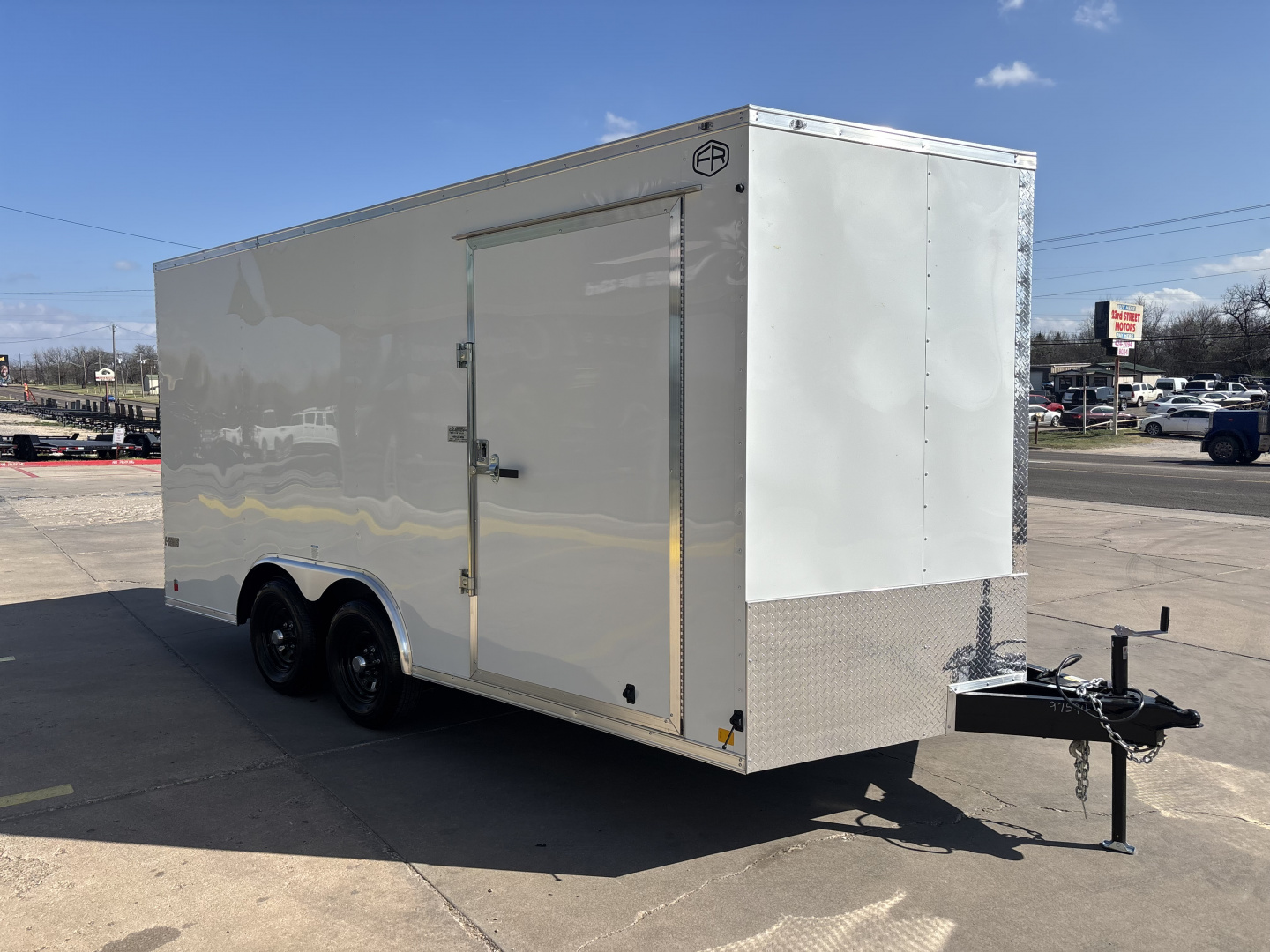 New #097594 2026 FOREST RIVER TA3 8.5 X 16 TANDEM AXLE 10K ENCLOSED W/ REAR RAMP DOOR