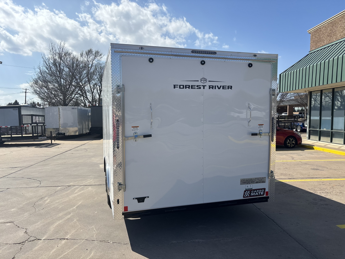New #097594 2026 FOREST RIVER TA3 8.5 X 16 TANDEM AXLE 10K ENCLOSED W/ REAR RAMP DOOR