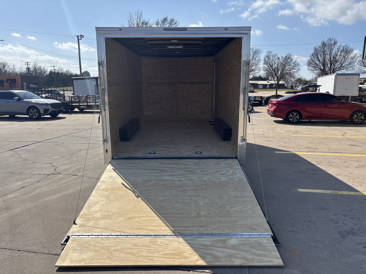 New #097594 2026 FOREST RIVER TA3 8.5 X 16 TANDEM AXLE 10K ENCLOSED W/ REAR RAMP DOOR