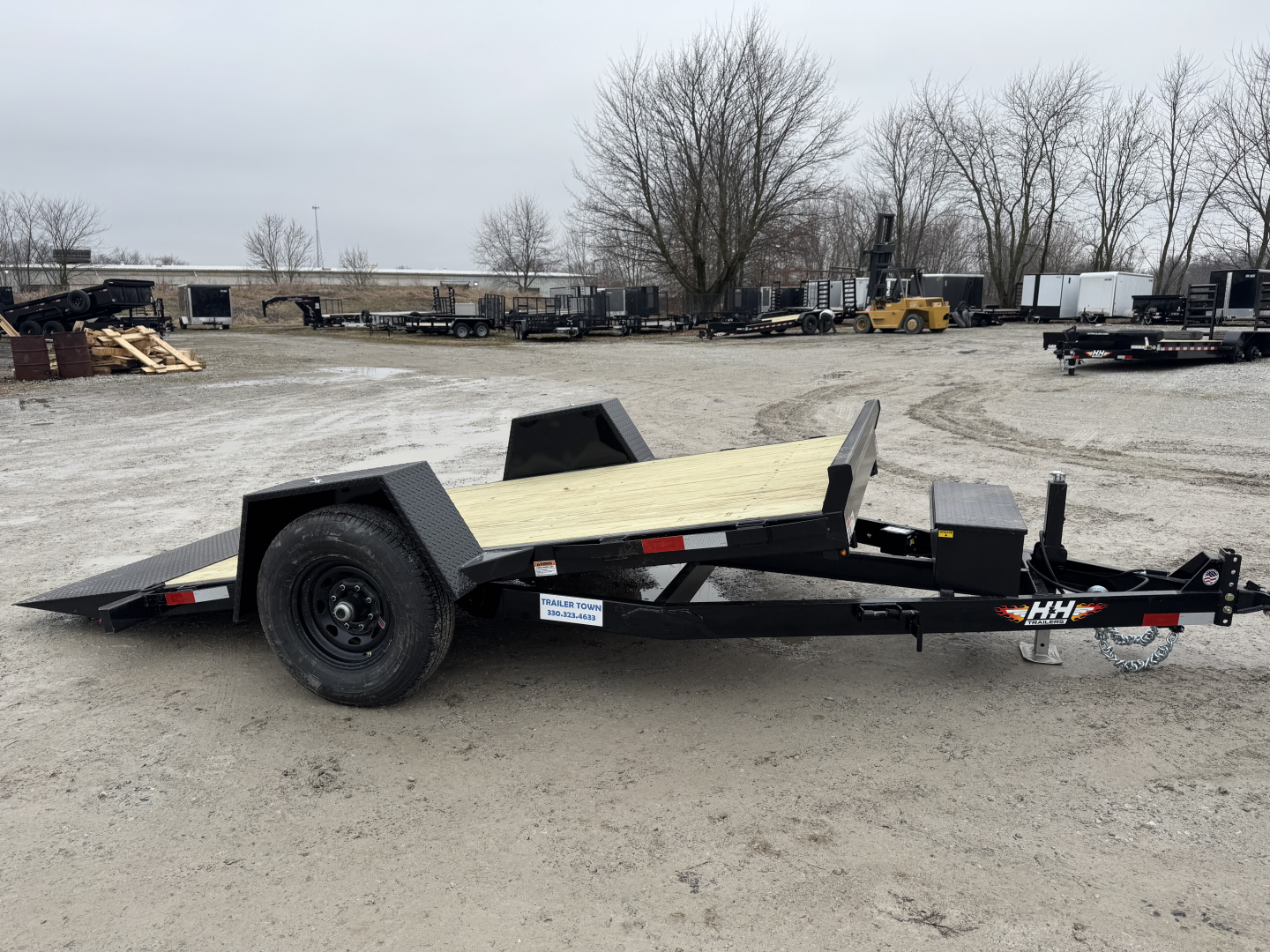New 2026 H&H Trailers 78X12 Tilt Trailer 7K GVWR