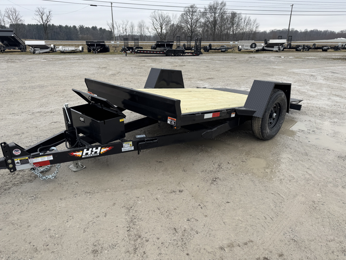 New 2026 H&H Trailers 78X12 Tilt Trailer 7K GVWR