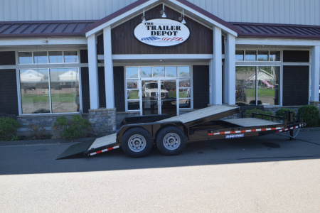 New Sure-Trac 7′ X 16′ + 4′ TILT BED EQUIPMENT TRAILER 14K