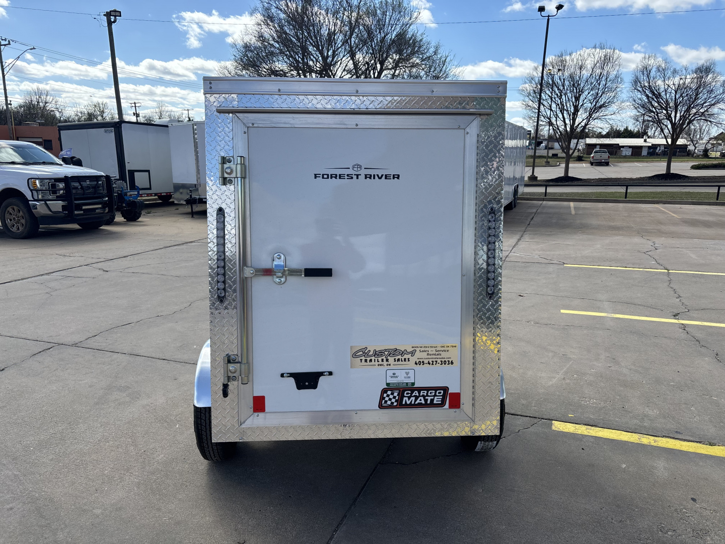 New #097531 2026 FOREST RIVER SA 4 X 6 SINGLE AXLE ENCLOSED 2K W/ REAR BARN DOOR
