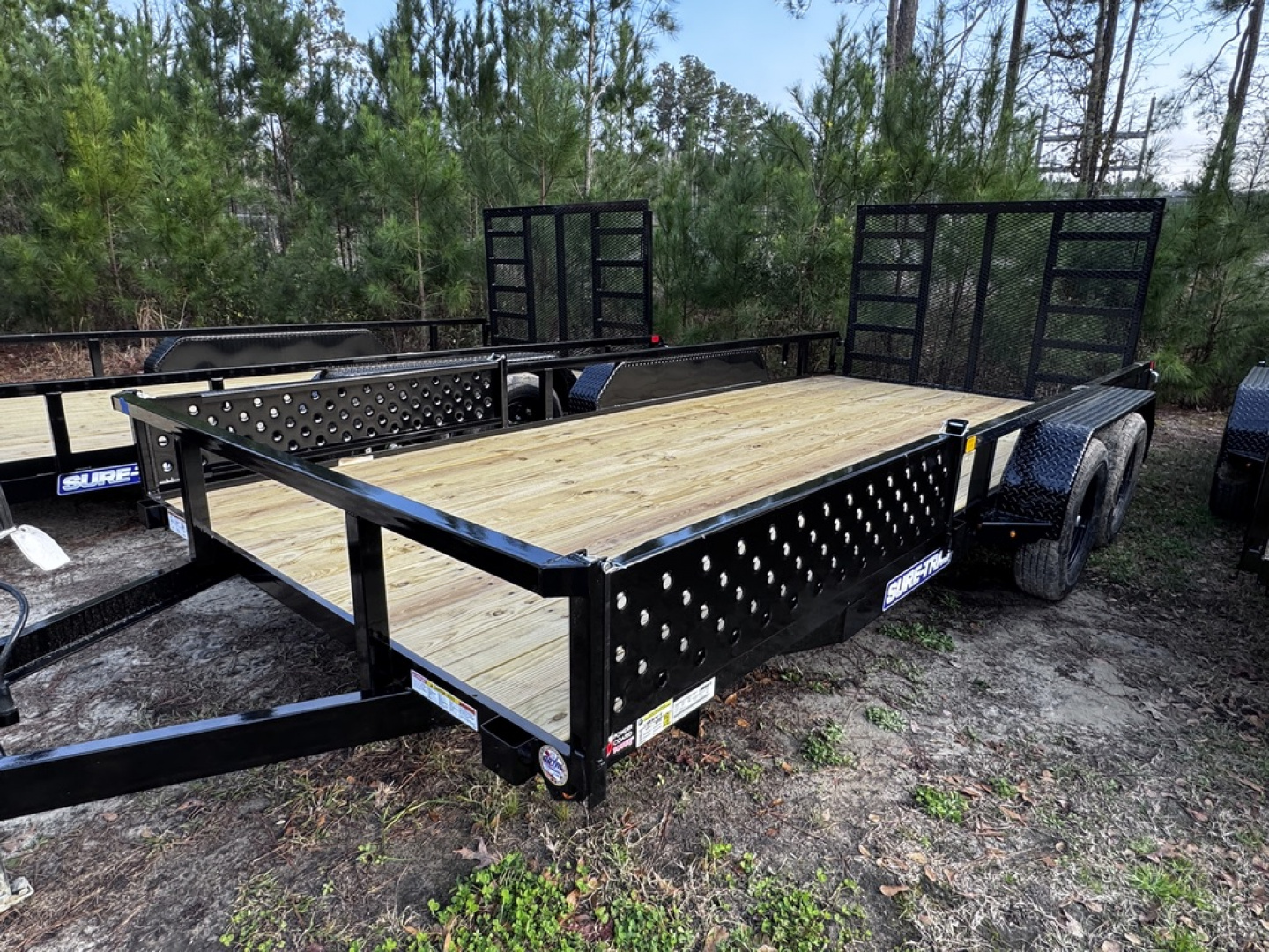 New 2026 Sure-Trac 7X16 TUBE TOP ATV 7K Trailer