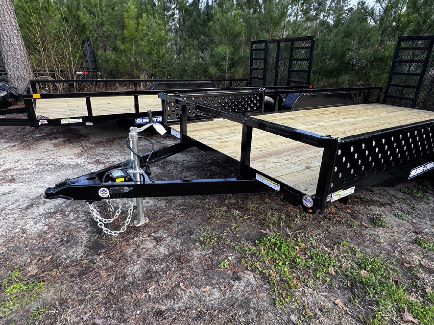 New 2026 Sure-Trac 7X16 TUBE TOP ATV 7K Trailer