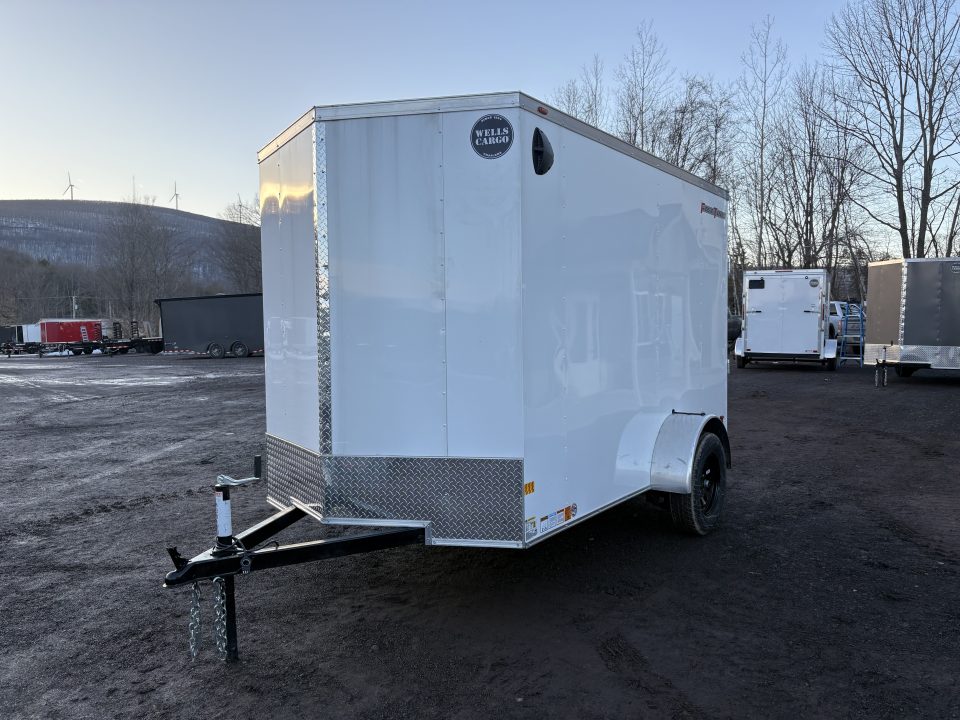 New 2026 WELLS CARGO 6x10 6'6" Interior Height Fasttrac Deluxe Cargo / Enclosed Trailer w/Ramp Door