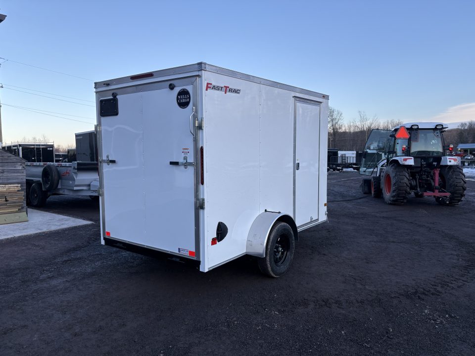 New 2026 WELLS CARGO 6x10 6'6" Interior Height Fasttrac Deluxe Cargo / Enclosed Trailer w/Ramp Door