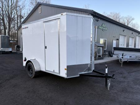 New 2026 WELLS CARGO 6x10 6'6" Interior Height Fasttrac Deluxe Cargo / Enclosed Trailer w/Ramp Door