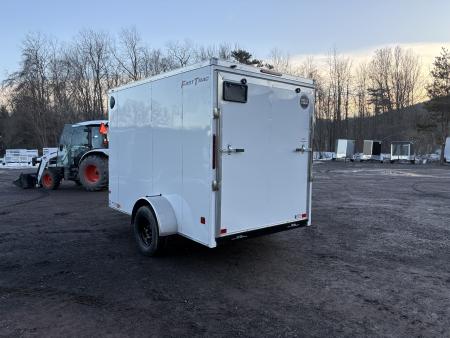 New 2026 WELLS CARGO 6x10 6'6" Interior Height Fasttrac Deluxe Cargo / Enclosed Trailer w/Ramp Door
