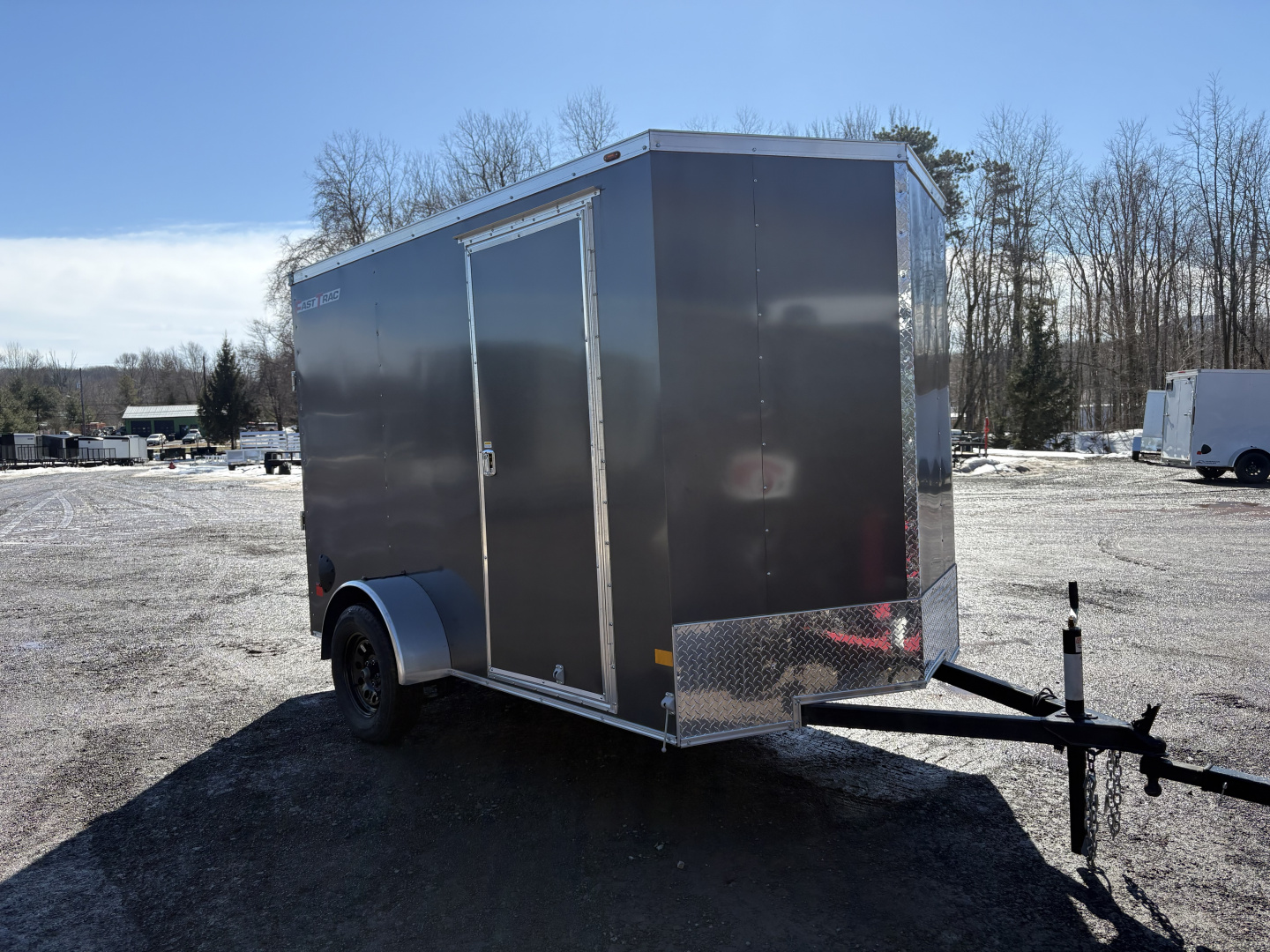 New 2026 WELLS CARGO 6x10 6'6" Interior Height Fasttrac Deluxe Cargo / Enclosed Trailer w/Ramp Door