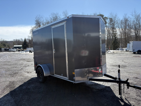 New 2026 WELLS CARGO 6x10 6'6  Interior Height Fasttrac Deluxe Cargo / Enclosed Trailer w/Ramp Door