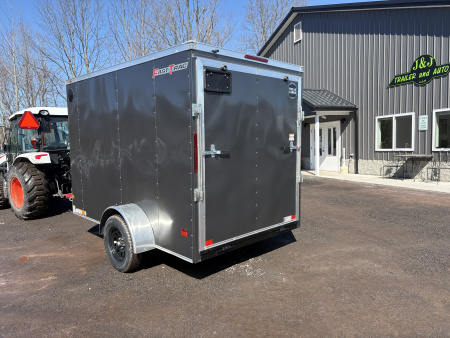 New 2026 WELLS CARGO 6x10 6'6" Interior Height Fasttrac Deluxe Cargo / Enclosed Trailer w/Ramp Door