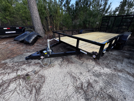 New 2026 Sure-Trac 7X16 TUBE TOP UTILITY 7K Trailer