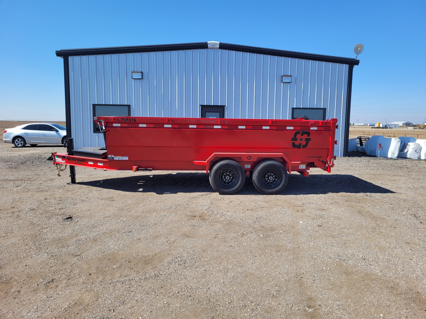 New 2026 Buckshot 83"x16' Telescopic Dump Trailer W/3' Sides