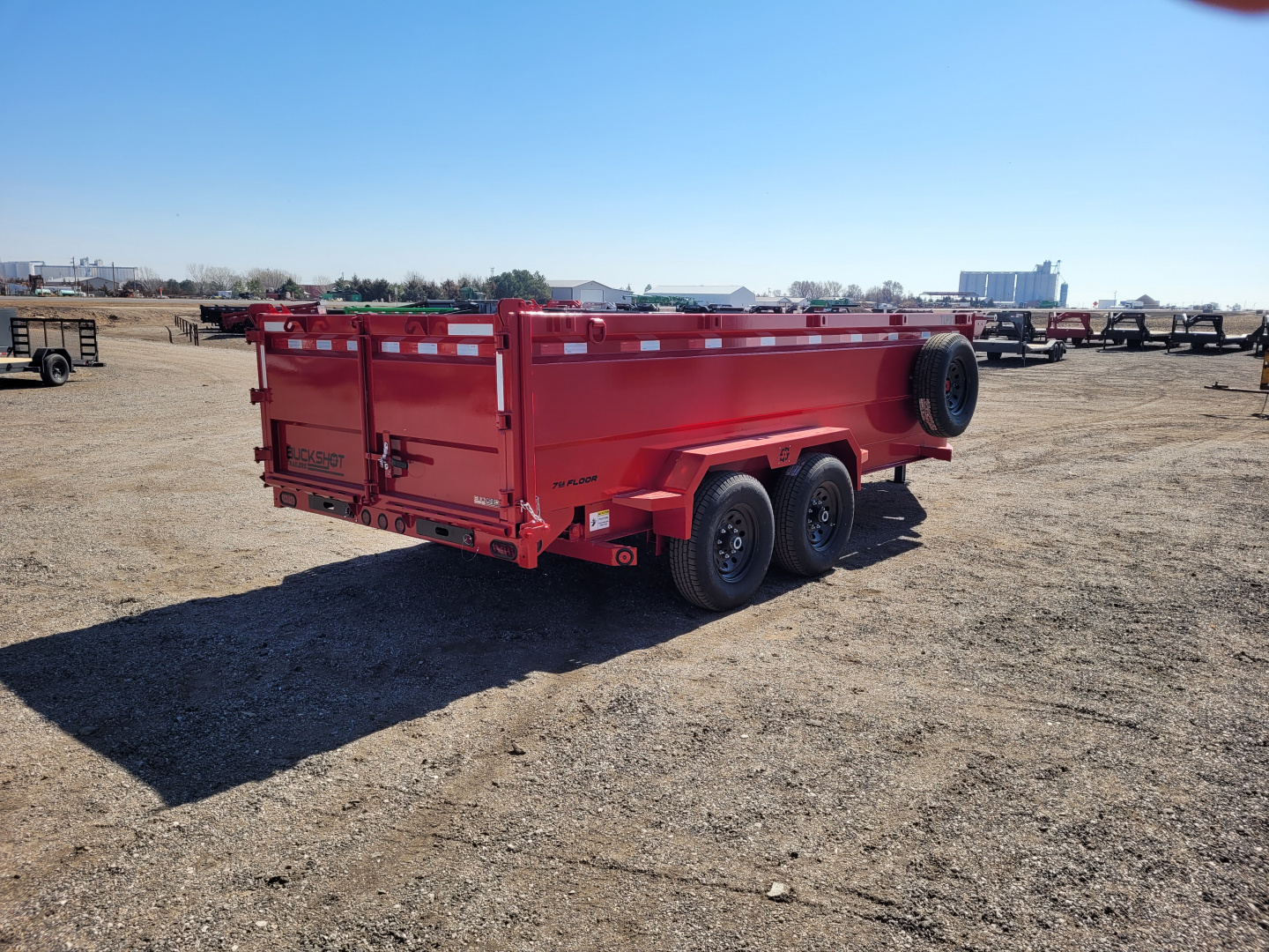 New 2026 Buckshot 83"x16' Telescopic Dump Trailer W/3' Sides