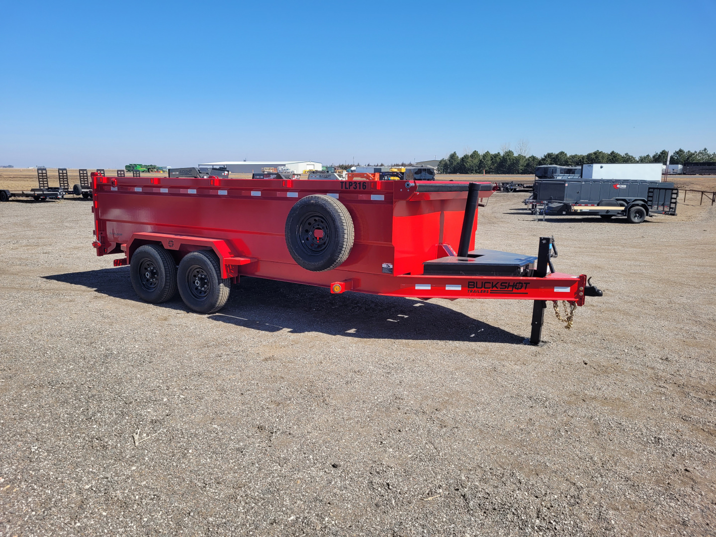 New 2026 Buckshot 83"x16' Telescopic Dump Trailer W/3' Sides
