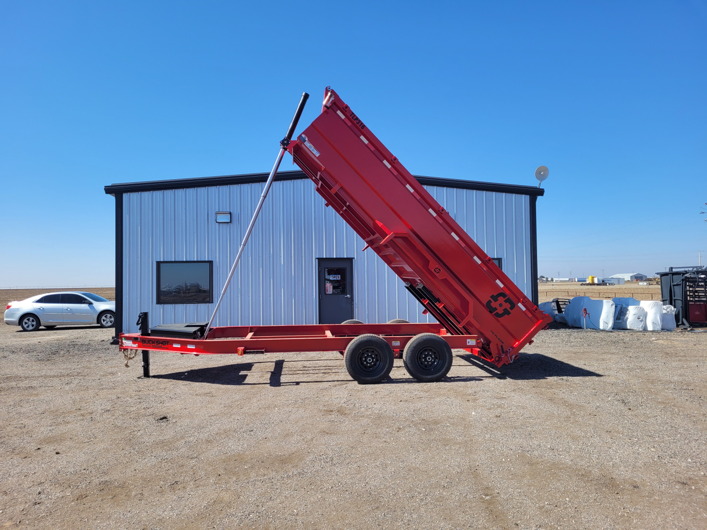 New 2026 Buckshot 83"x16' Telescopic Dump Trailer W/3' Sides