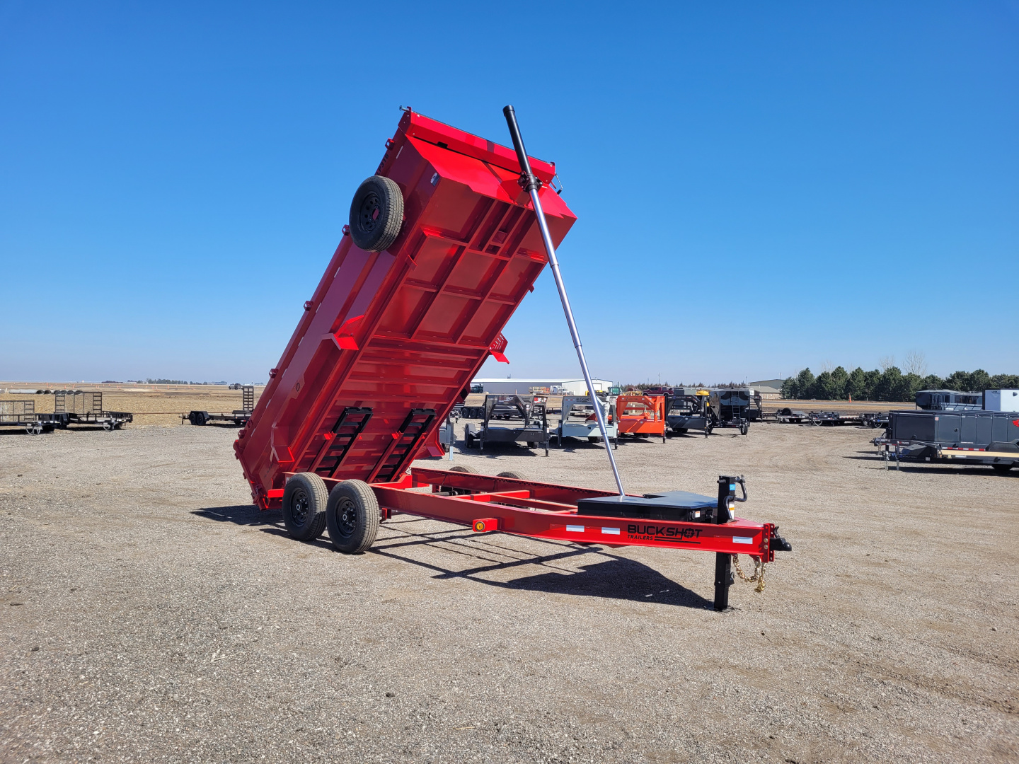 New 2026 Buckshot 83"x16' Telescopic Dump Trailer W/3' Sides