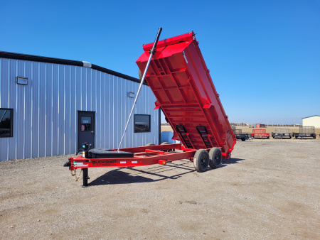 New 2026 Buckshot 83"x16' Telescopic Dump Trailer W/3' Sides