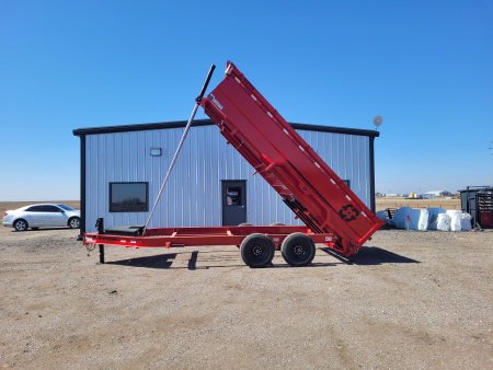 New 2026 Buckshot 83"x16' Telescopic Dump Trailer W/3' Sides