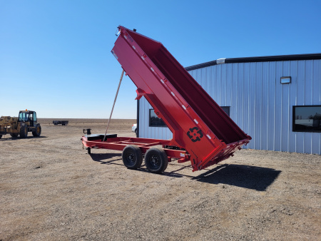 New 2026 Buckshot 83"x16' Telescopic Dump Trailer W/3' Sides