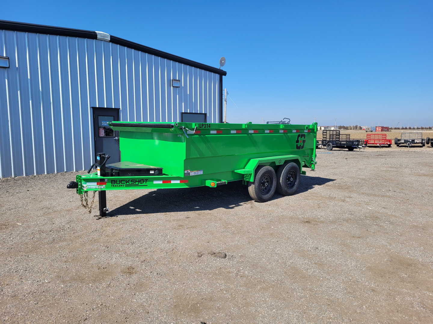New 2026 Buckshot 83"x14' BP Dump Trailer W/3' Sides