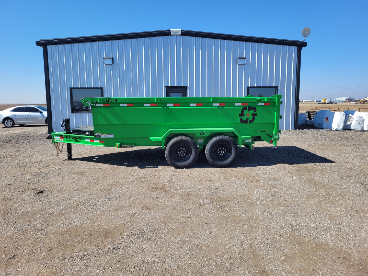 New 2026 Buckshot 83"x14' BP Dump Trailer W/3' Sides
