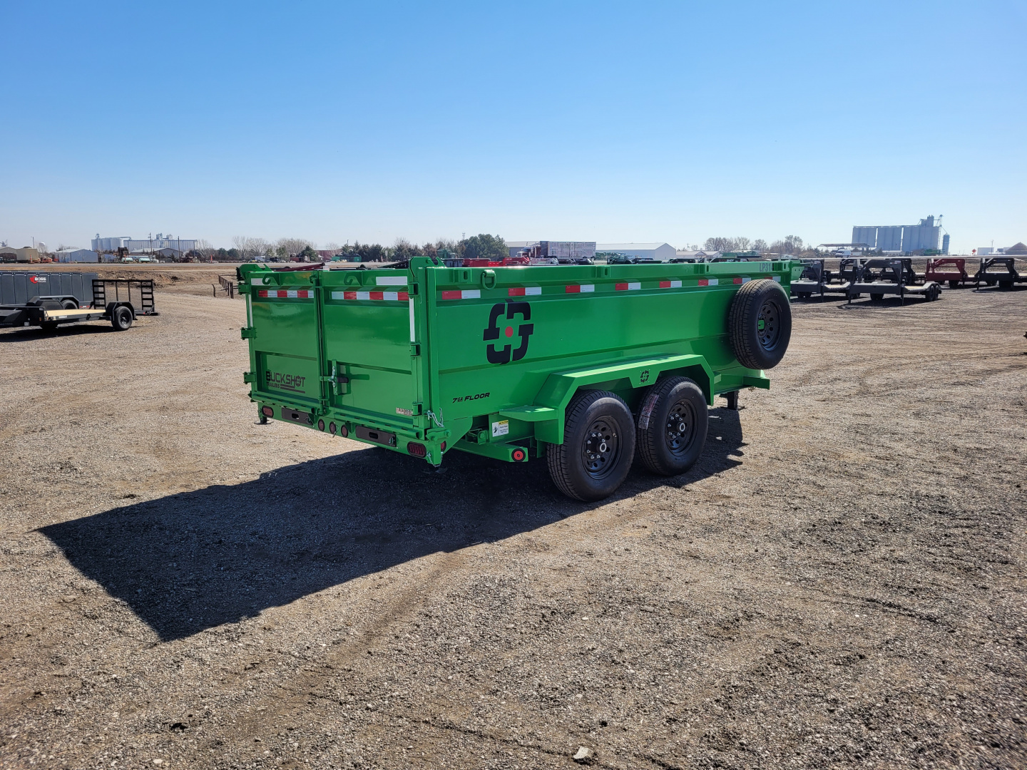New 2026 Buckshot 83"x14' BP Dump Trailer W/3' Sides