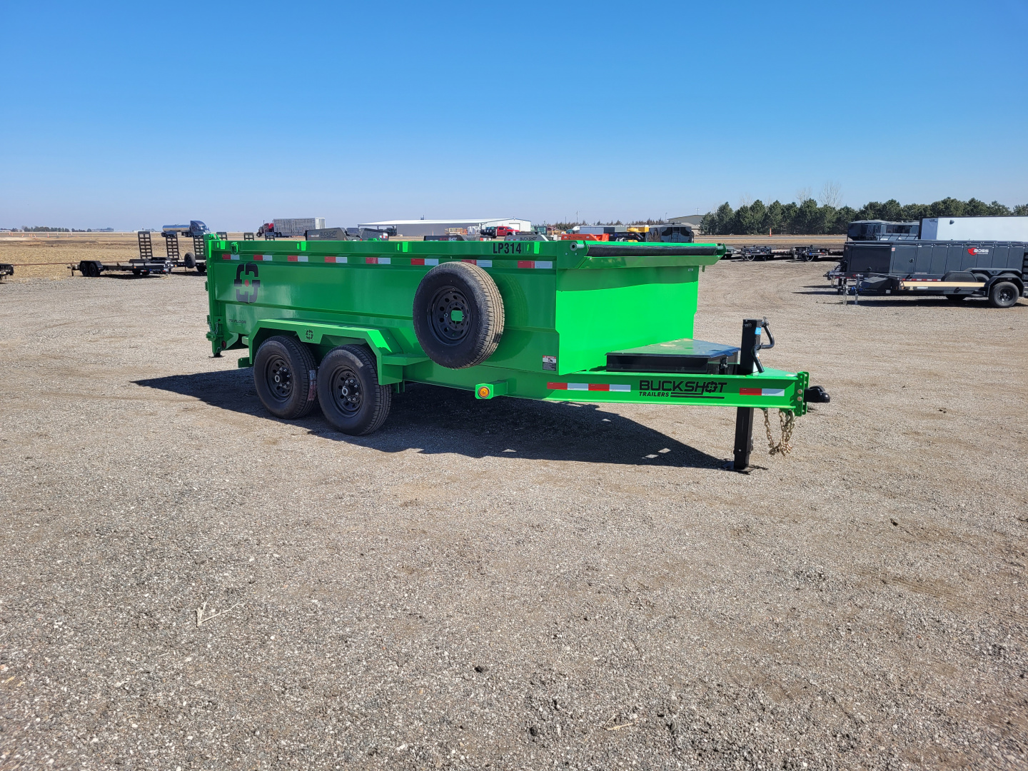 New 2026 Buckshot 83"x14' BP Dump Trailer W/3' Sides