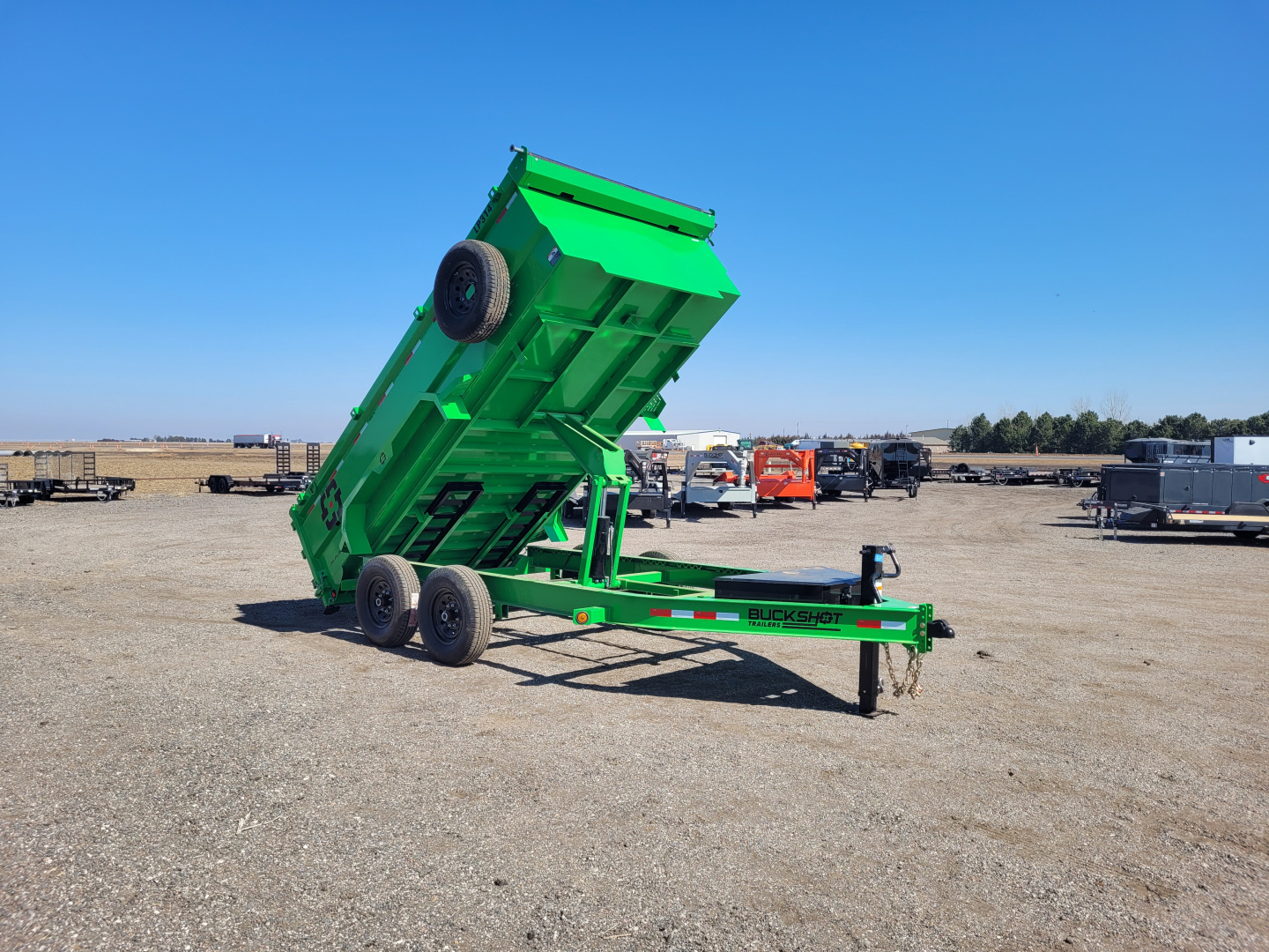 New 2026 Buckshot 83"x14' BP Dump Trailer W/3' Sides