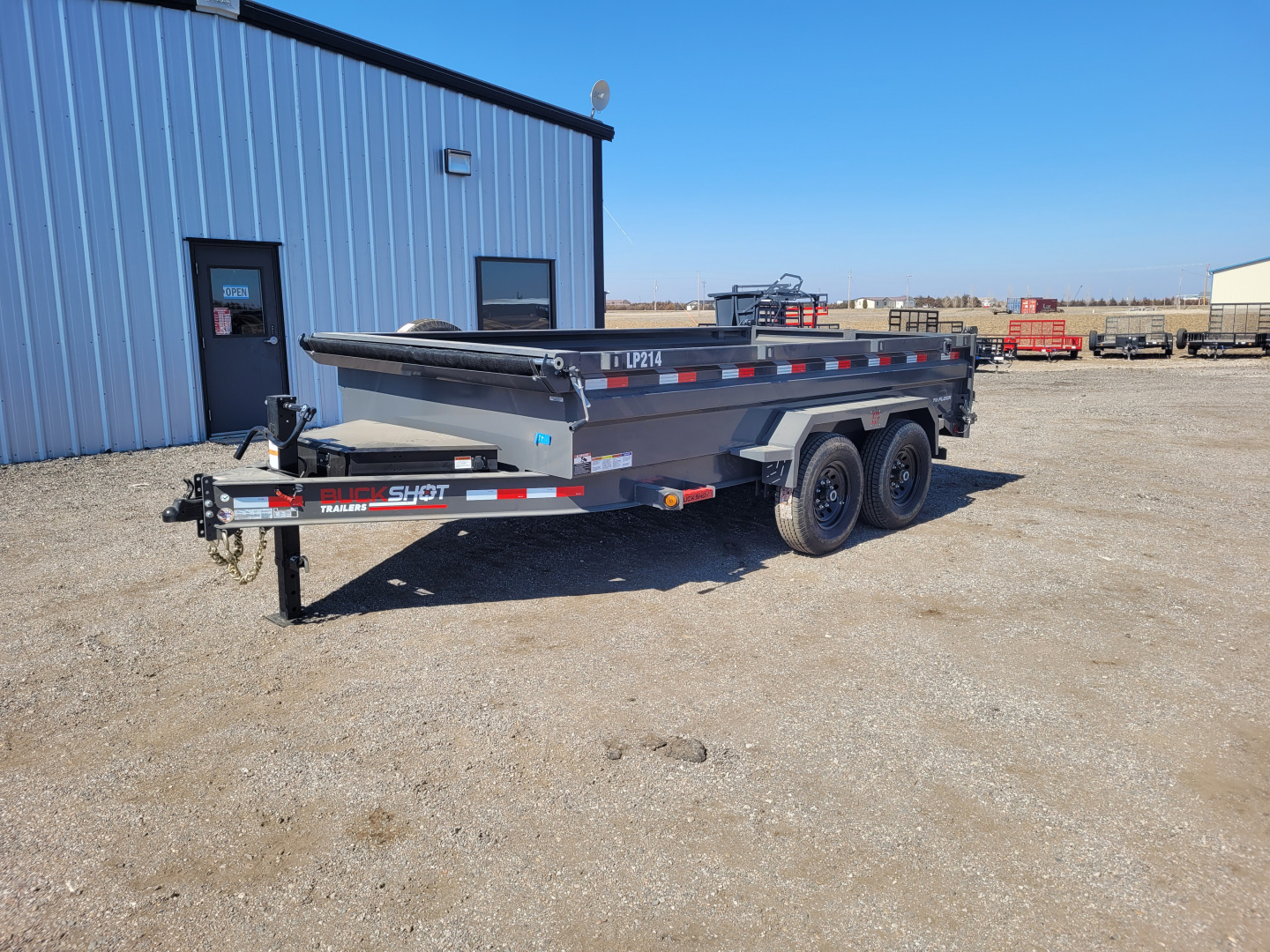 New 2026 Buckshot 83"x14' BP Dump Trailer W/2' Sides