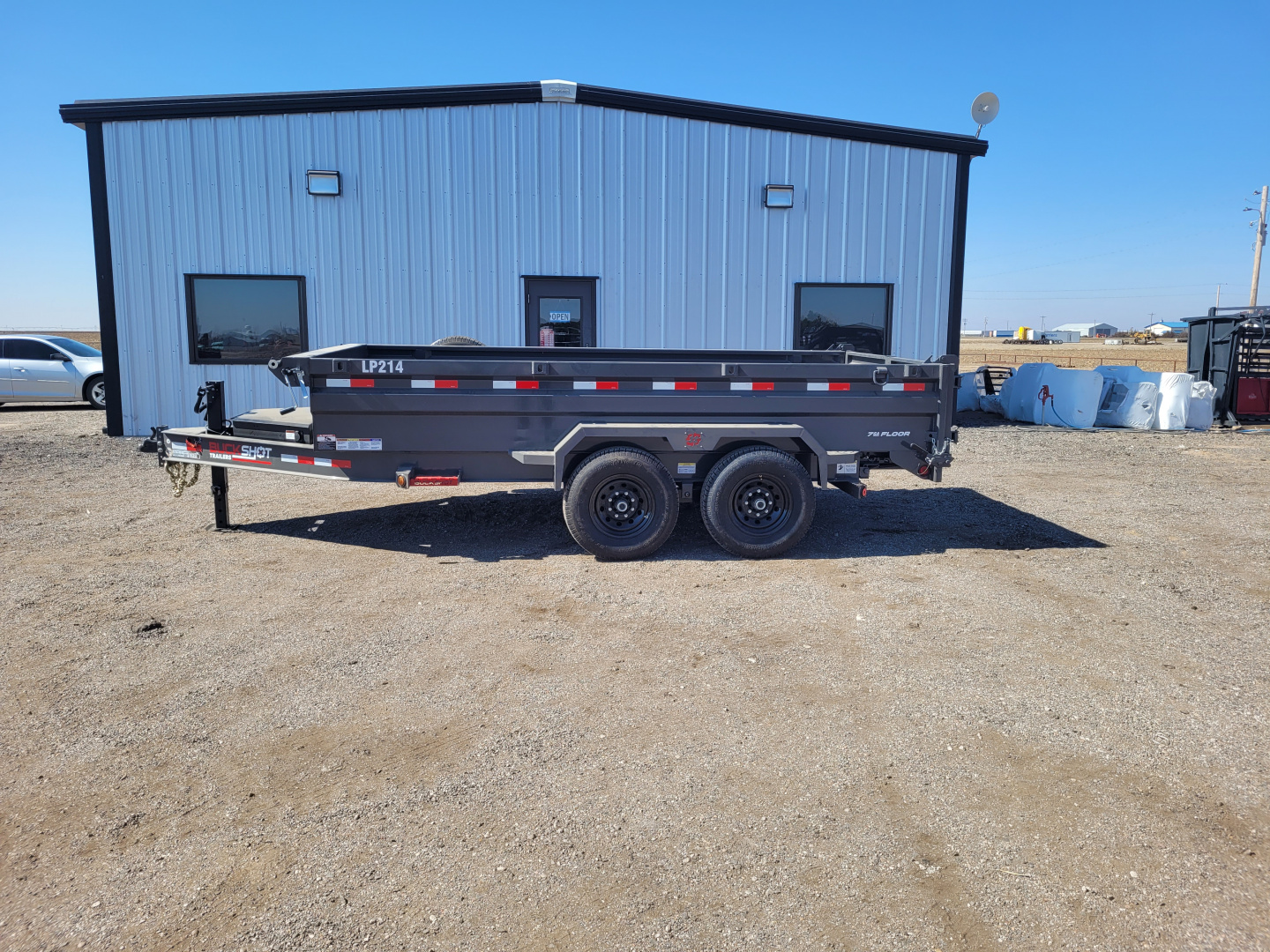 New 2026 Buckshot 83"x14' BP Dump Trailer W/2' Sides